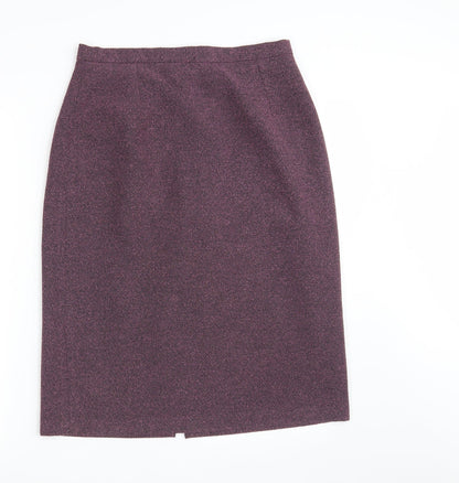 C . M .D Womens Pink  Rayon Straight & Pencil Skirt Size 14   Zip