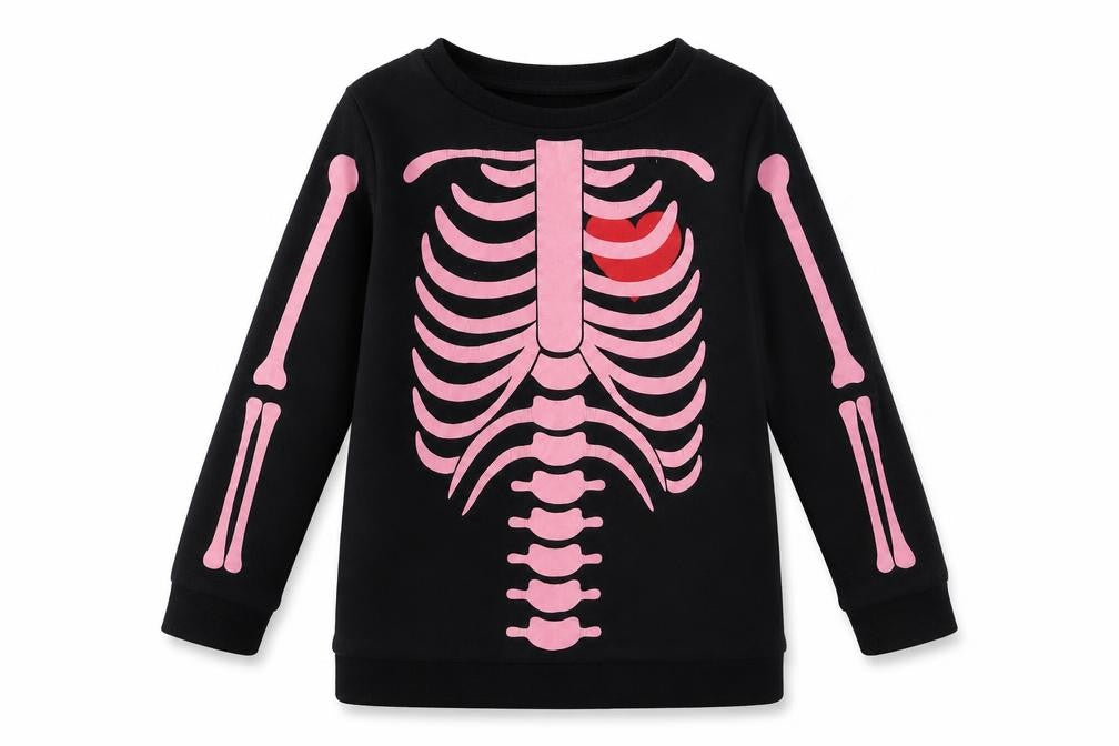 Front view of George girls’ black 100% cotton pullover sweatshirt, size 2-3, years