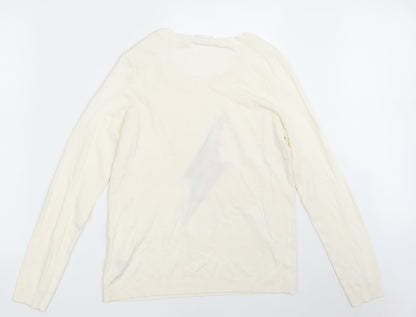 Womens UK Size L VILA Ivory Pullover Jumper