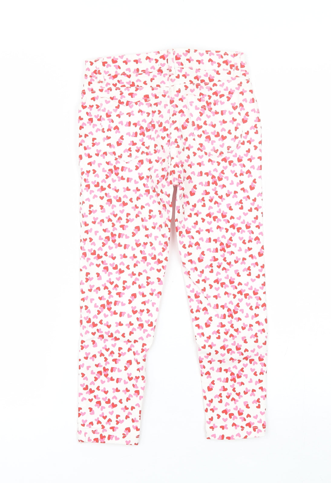 Frendz Girls Pink  Cotton Skinny Jeans Size 5-6 Years  Regular