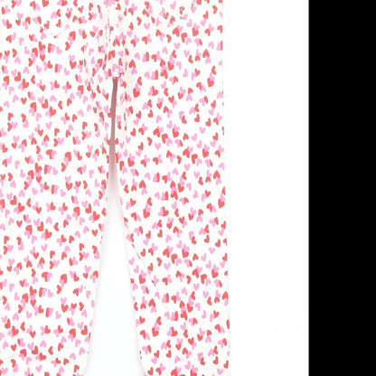Frendz Girls Pink  Cotton Skinny Jeans Size 5-6 Years  Regular
