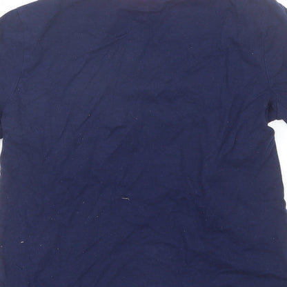 Gap Boys Blue  Cotton Basic T-Shirt Size 10-11 Years Round Neck  - USA