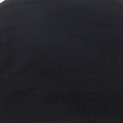 TU Womens Black V-Neck  Viscose Cardigan Jumper Size 10