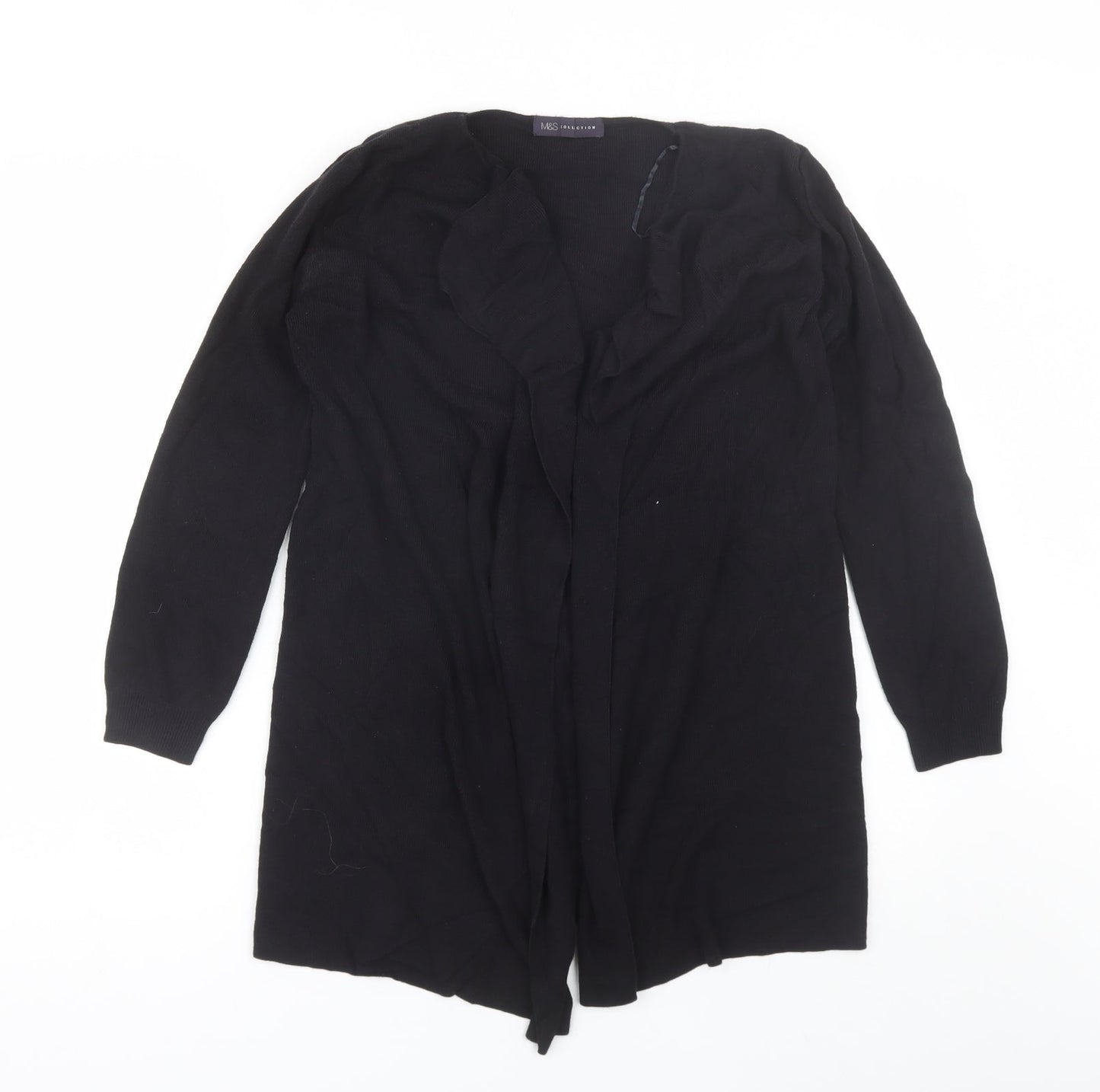 Womens UK Size S Marks and Spencer Black Cardigan Jumper