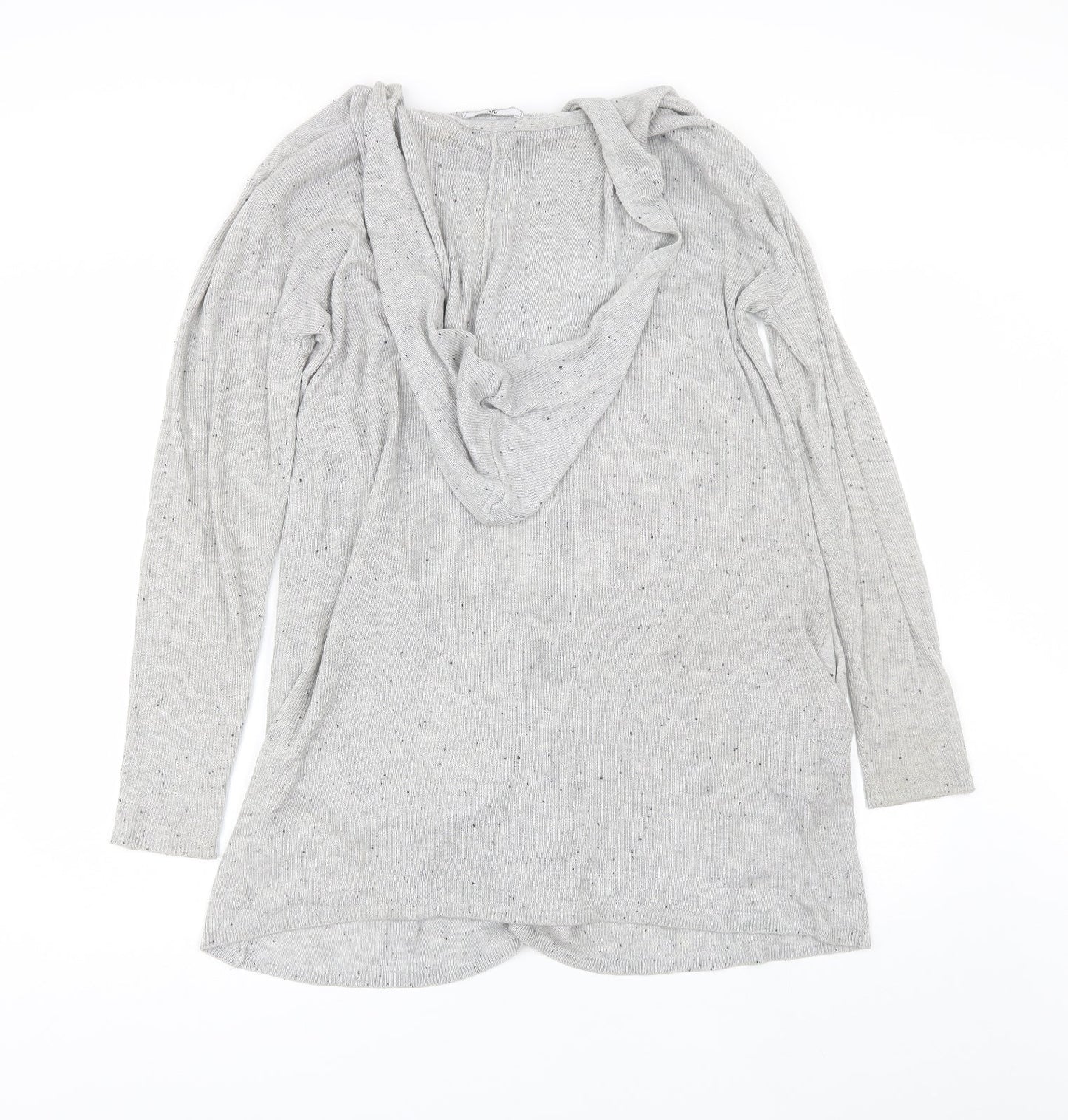 AJC Womens Grey V-Neck  Viscose Cardigan Jumper Size 14