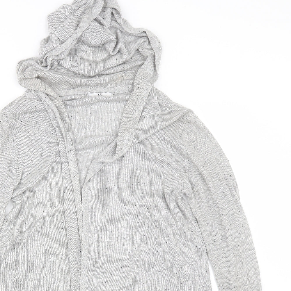 AJC Womens Grey V-Neck  Viscose Cardigan Jumper Size 14