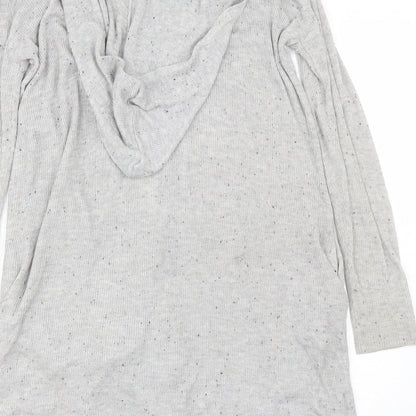 AJC Womens Grey V-Neck  Viscose Cardigan Jumper Size 14