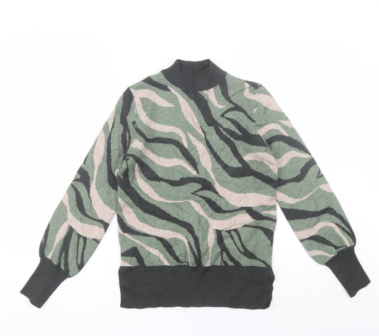 Womens UK Size S Marks and Spencer Green Pullover Jumper