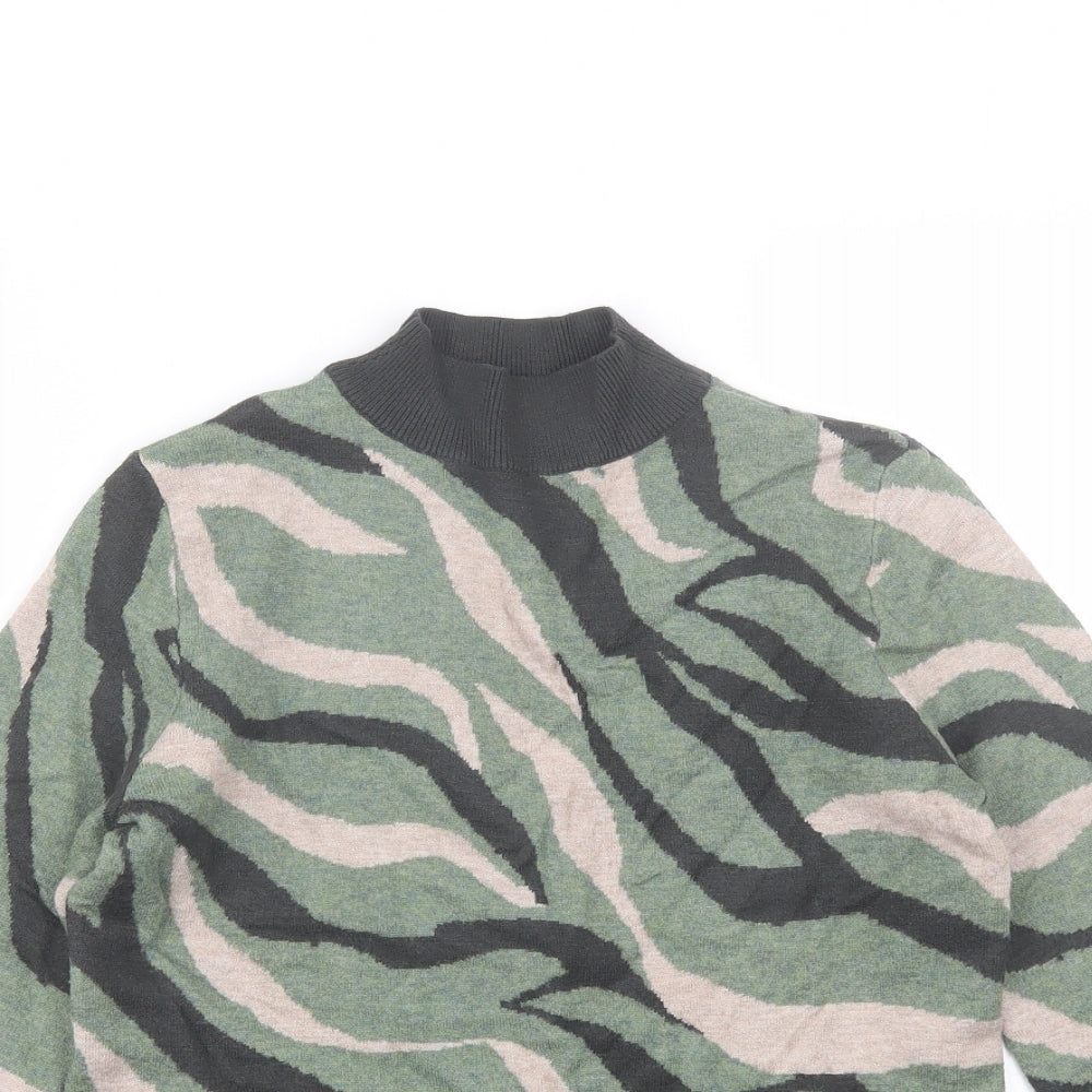 Womens UK Size S Marks and Spencer Green Pullover Jumper