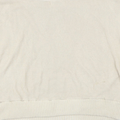 Womens UK Size M Femme Luxe Beige Pullover Jumper