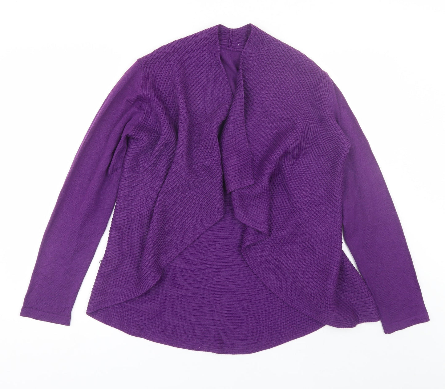 Womens UK Size M Preworn Purple Cardigan Jumper