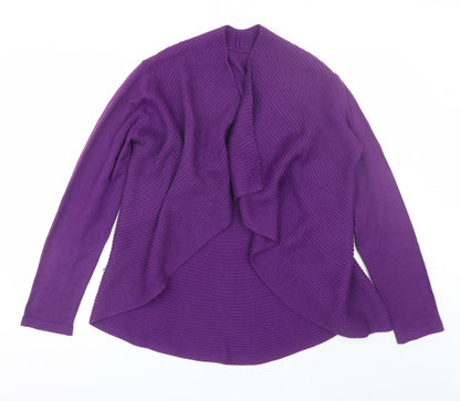 Womens UK Size M Preworn Purple Cardigan Jumper