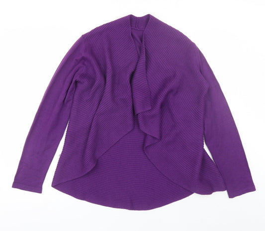 Womens UK Size M Preworn Purple Cardigan Jumper