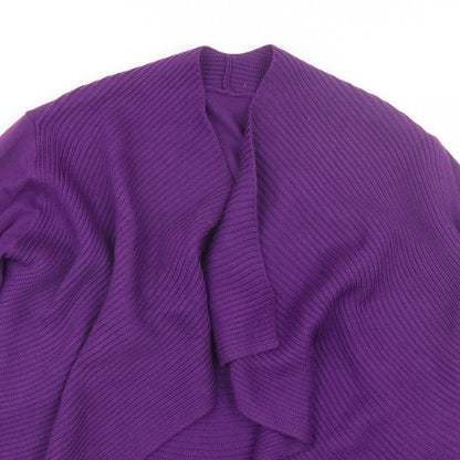 Womens UK Size M Preworn Purple Cardigan Jumper
