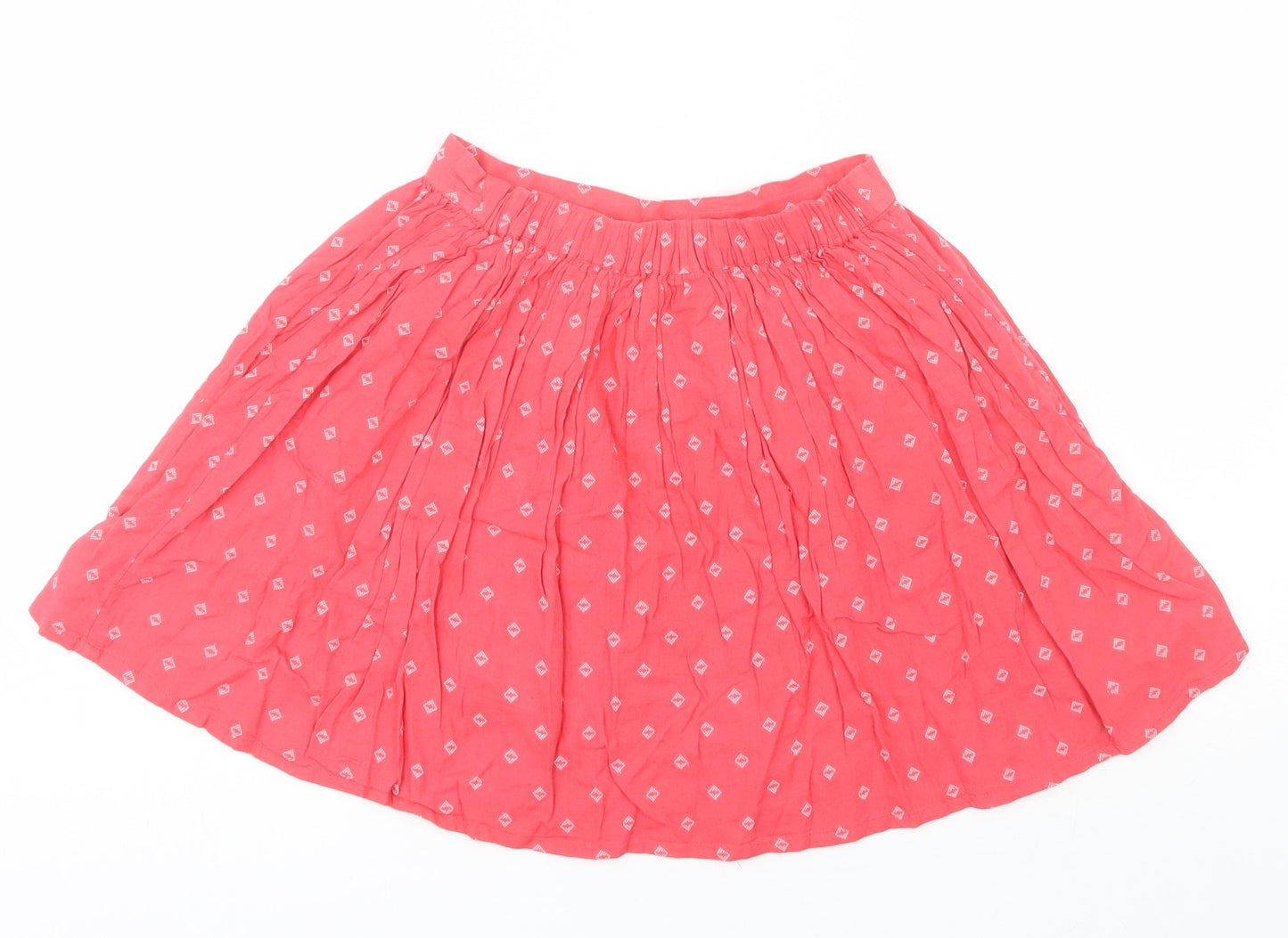 F&F Girls Red  Cotton A-Line Skirt Size 12-13 Years  Regular