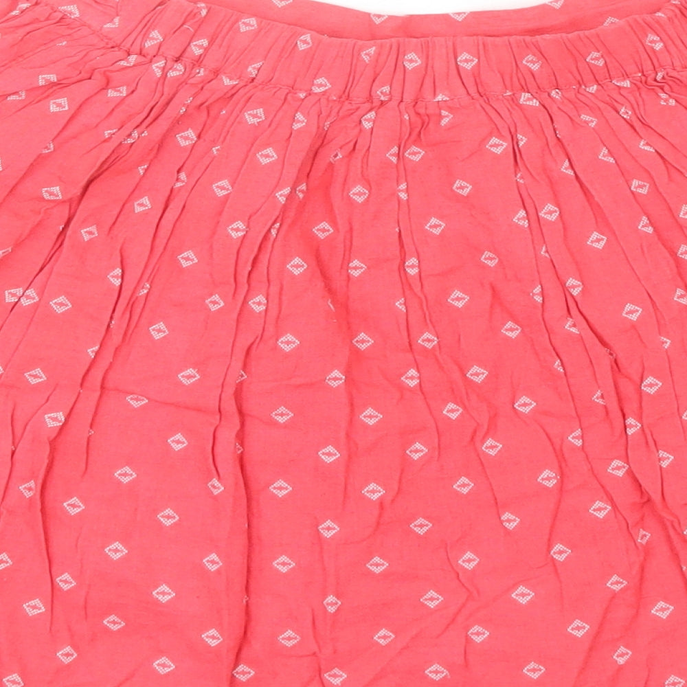 F&F Girls Red  Cotton A-Line Skirt Size 12-13 Years  Regular