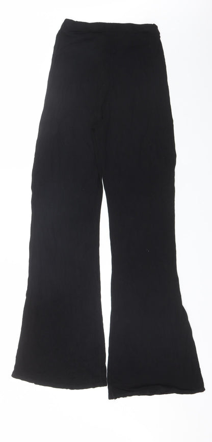 Womens UK Size 8 PRETTYLITTLETHING Regular Fit  Black Trousers