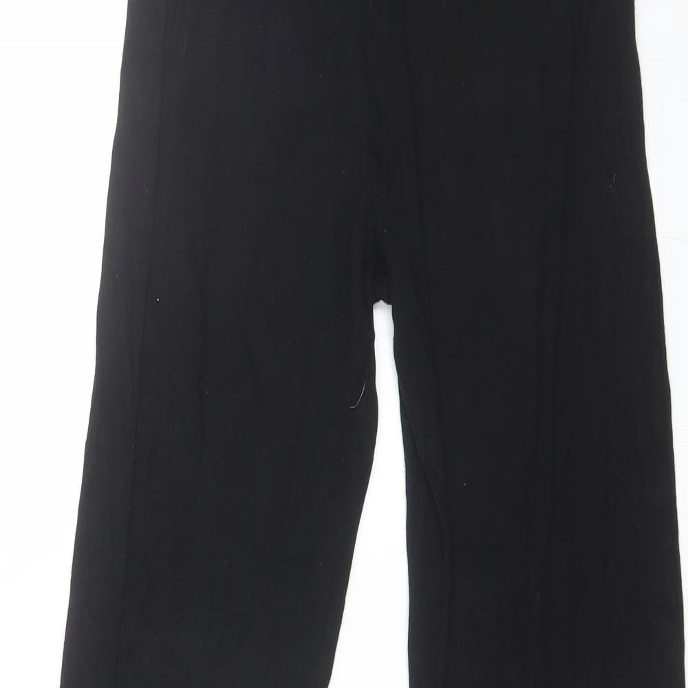 Womens UK Size 8 PRETTYLITTLETHING Regular Fit  Black Trousers