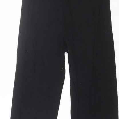 Womens UK Size 8 PRETTYLITTLETHING Regular Fit  Black Trousers