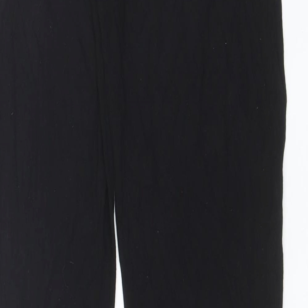 Womens UK Size 8 PRETTYLITTLETHING Regular Fit  Black Trousers