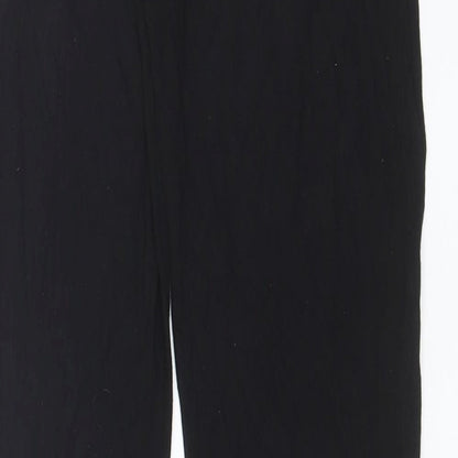 Womens UK Size 8 PRETTYLITTLETHING Regular Fit  Black Trousers
