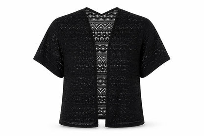 Womens UK Size 6 Preworn Black Basic Blouse