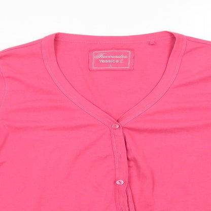 Womens UK Size L Yessica Pink Tunic T-Shirt