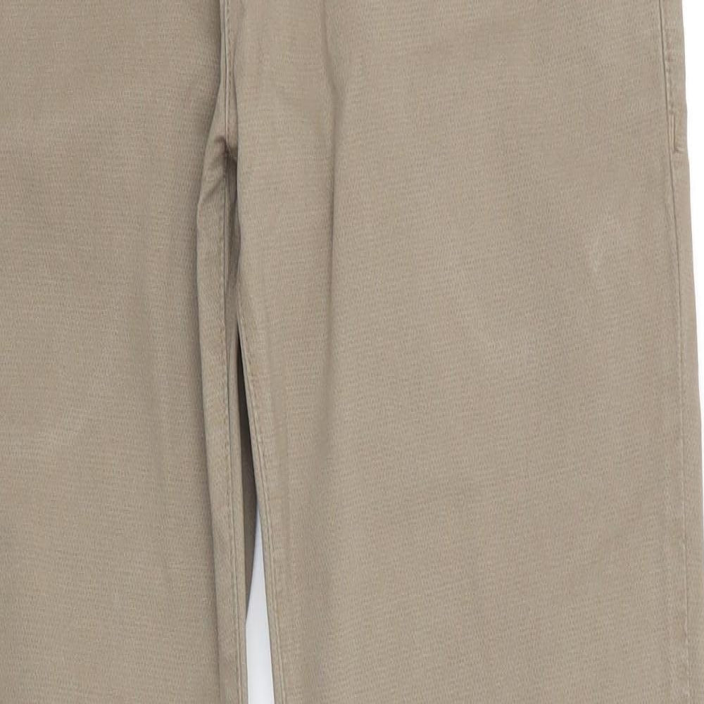 Mens UK Size 32 in Sirmoney Regular Fit Chino Green Trousers
