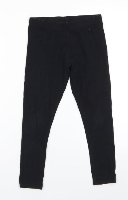 NEXT Girls Black  Cotton Jegging Trousers Size 9 Months  Regular  - Leggings