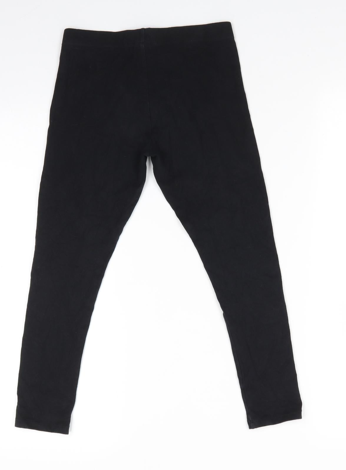 NEXT Girls Black  Cotton Jegging Trousers Size 9 Months  Regular  - Leggings