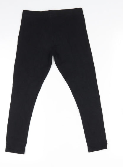 NEXT Girls Black  Cotton Jegging Trousers Size 9 Months  Regular  - Leggings