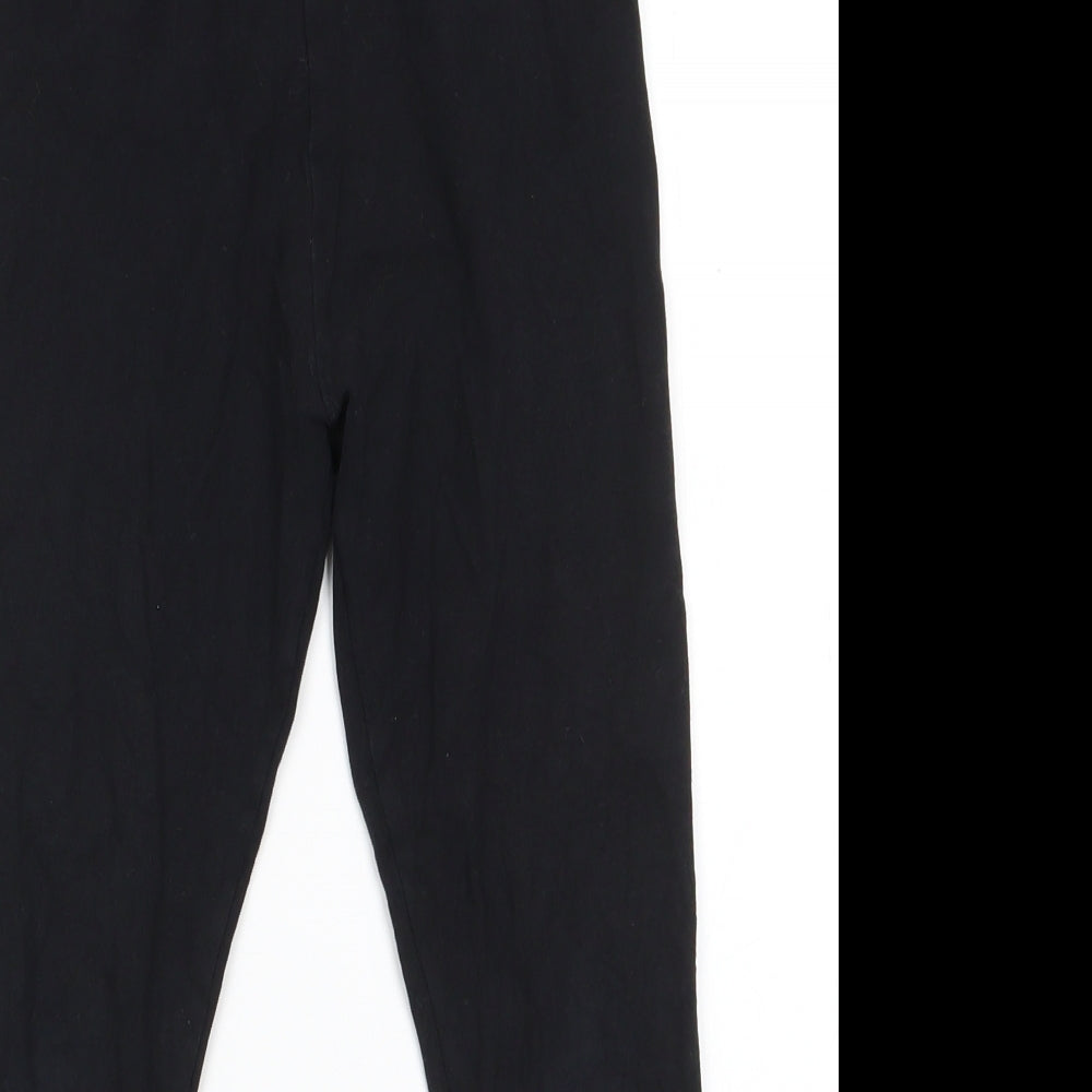 NEXT Girls Black  Cotton Jegging Trousers Size 9 Months  Regular  - Leggings
