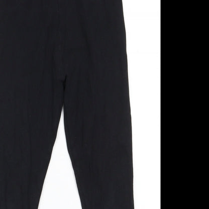NEXT Girls Black  Cotton Jegging Trousers Size 9 Months  Regular  - Leggings