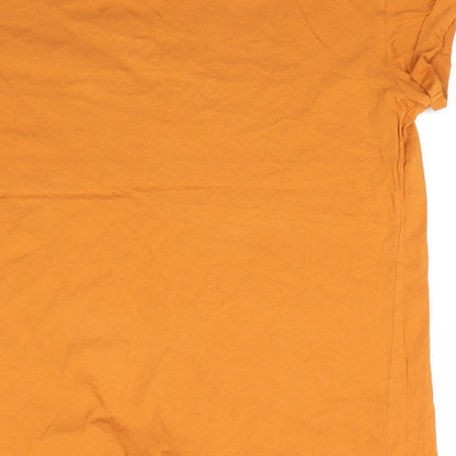 Womens UK Size L Divided Gold Basic T-Shirt