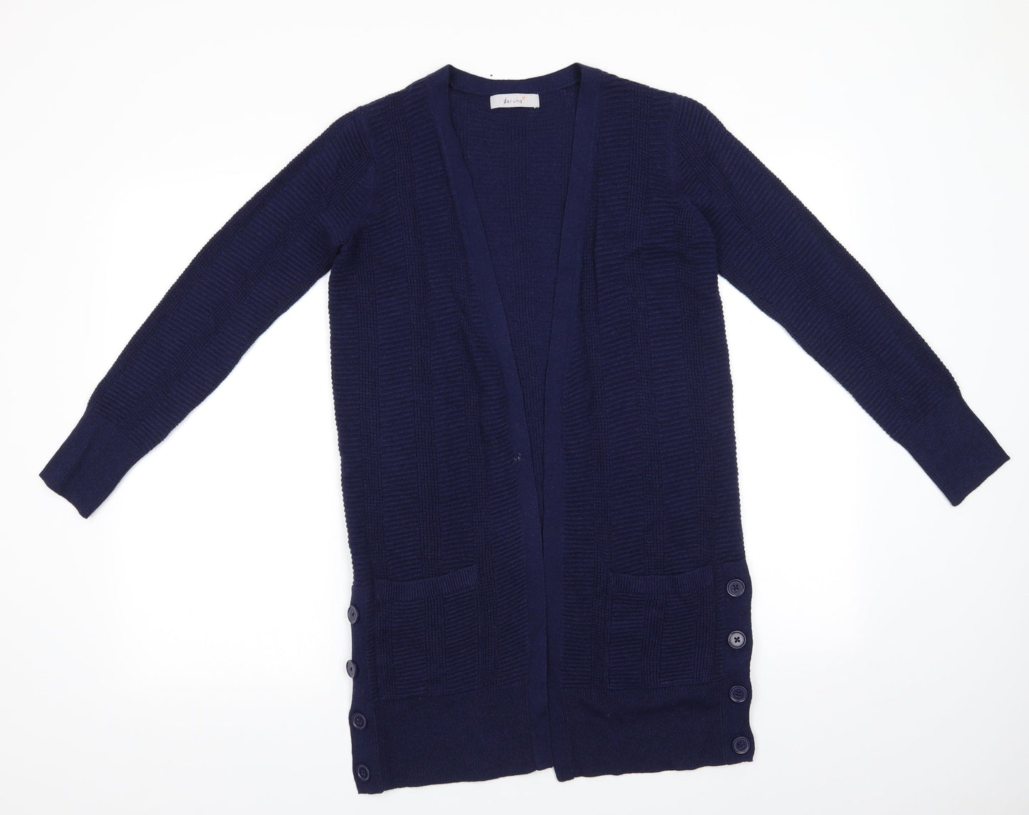 Womens UK Size 8 Per Una Blue Cardigan Jumper
