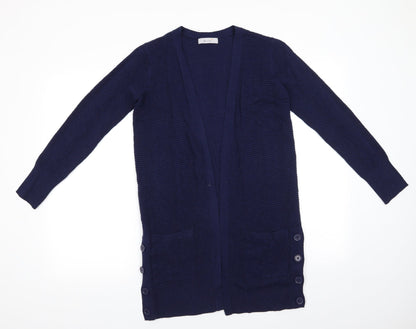 Womens UK Size 8 Per Una Blue Cardigan Jumper