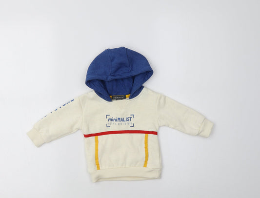 Primark Baby Ivory Striped  Pullover Jumper Size 3-6 Months