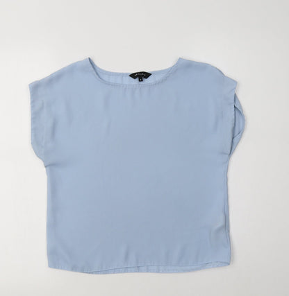Womens UK Size 6 New Look Blue Basic Blouse