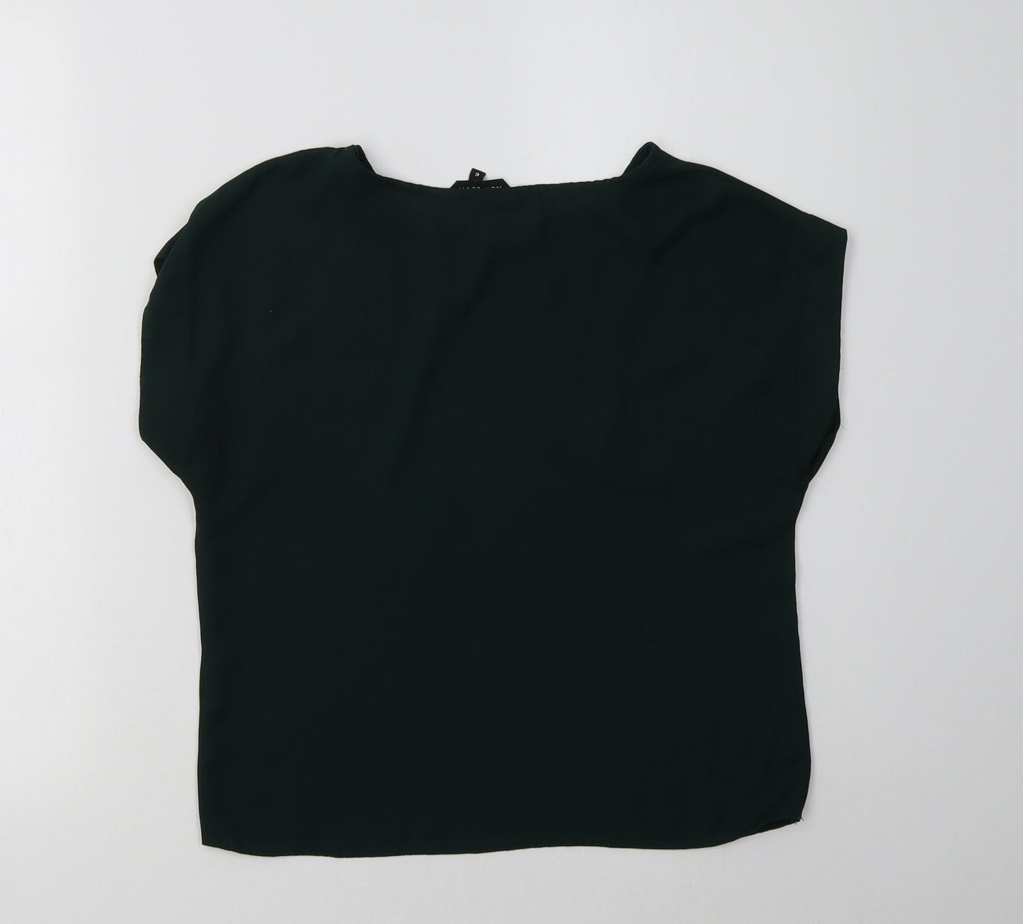 Womens UK Size 6 New Look Green Basic Blouse