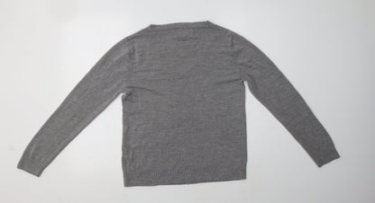 Womens UK Size 14 Papaya Grey Pullover Jumper