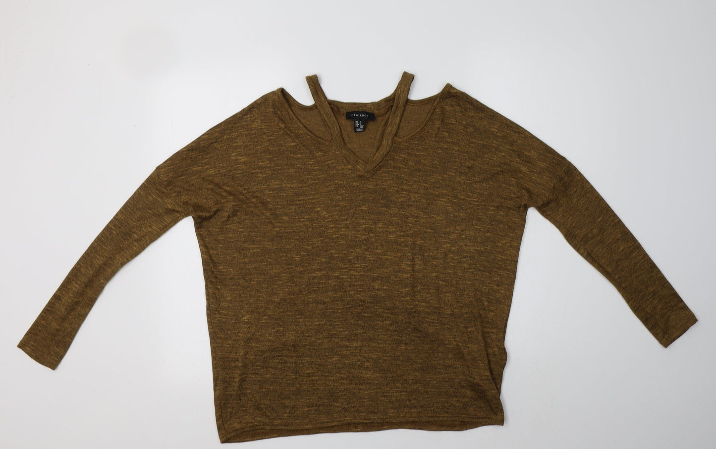 Womens UK Size S New Look Brown Pullover Jumper