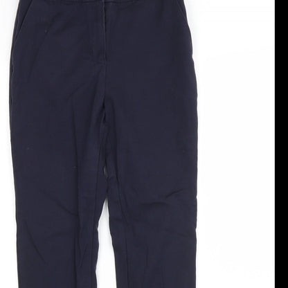 F&F Womens Blue  Viscose Trousers  Size 8 L27 in Regular