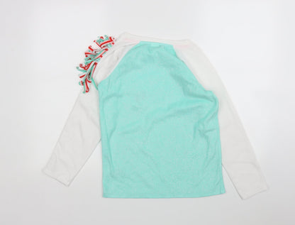 Cat & Jack Girls Multicoloured  Polyester Top Pyjama Top Size 11 Years   - Unicorn