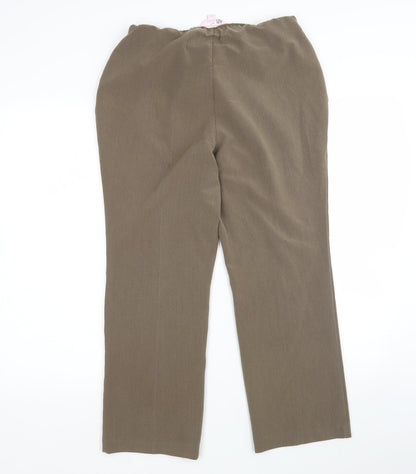 Womens UK Size 10 Julipa Regular Fit  Brown Trousers