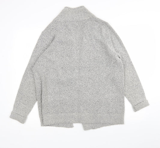Womens UK Size 16 M&Co Grey Wrap Jumper