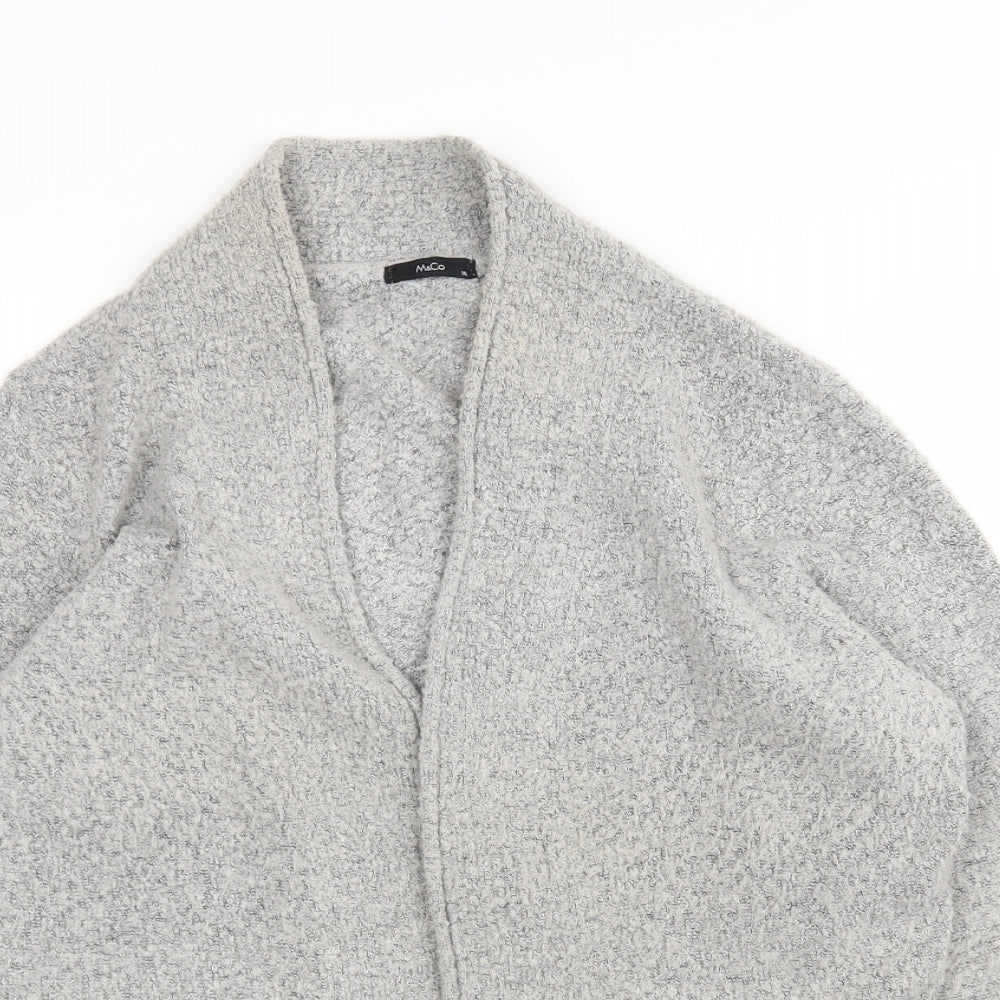 Womens UK Size 16 M&Co Grey Wrap Jumper