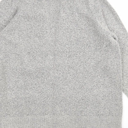 Womens UK Size 16 M&Co Grey Wrap Jumper