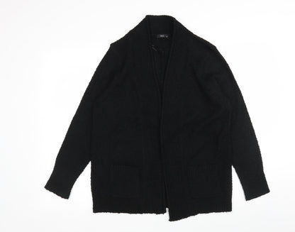 Womens UK Size 16 M&Co Black Wrap Jumper