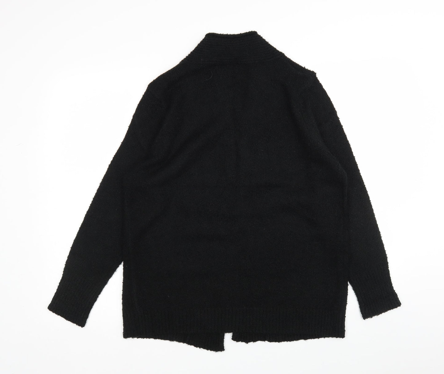 Womens UK Size 16 M&Co Black Wrap Jumper