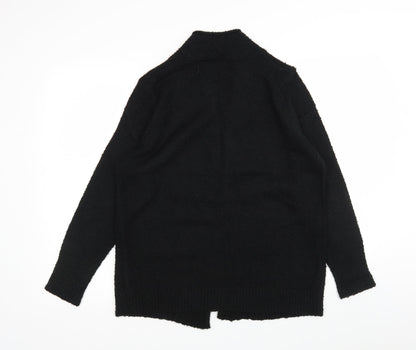 Womens UK Size 16 M&Co Black Wrap Jumper